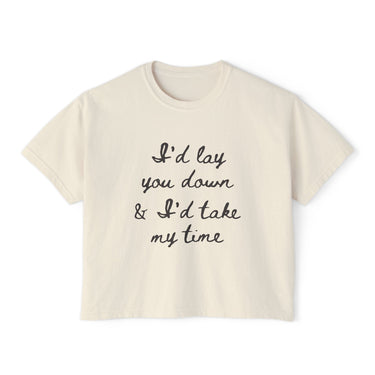 Wallen If You Were Mine Comfort Colors Boxy Cropped Tee - Sunlit Funlit Country Music Tees
